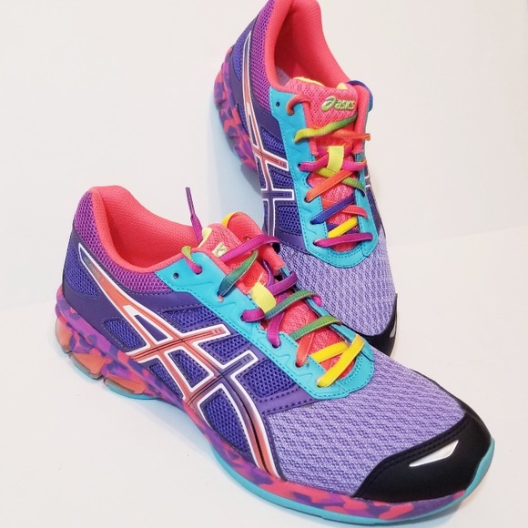 Asics Shoes - Asics Gel  Running Shoes Purple Teal Sz 10